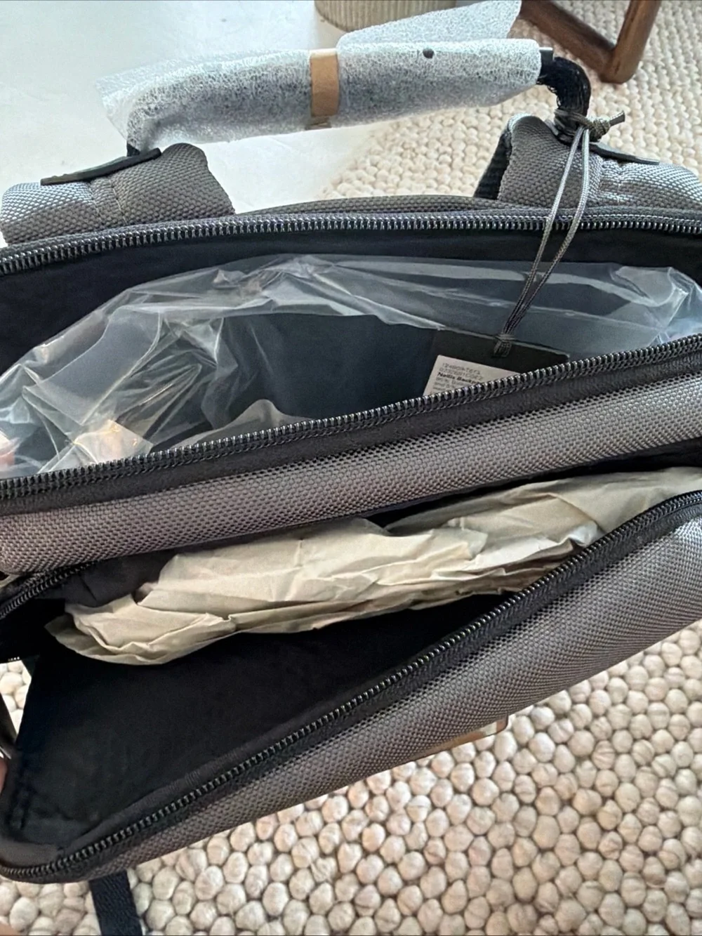Tumi Grey and Black Men’s backpack